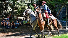�ást rekonstrukce bitvy u Chlumce prob�hla i v Tiských st�nách. (7. zá�í 2023)