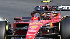 Carlos Sainz bhem kvalifikace na Velkou cenu Itálie