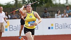 Haruka Kitagučiová během mistrovství ČR družstev v Hodoníně
