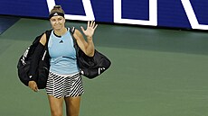 Česká tenistka Karolína Muchová se loučí po porážce v semifinále US Open.