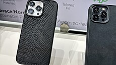 Makety iPhon� 15 na stánku Njord by Elements s novými kryty