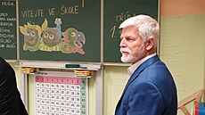 Prezident Petr Pavel ve škole v Sadově na Karlovarsku 4. září 2023