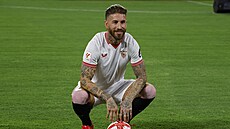 Sergio Ramos byl p�edstavený jako nová posila Sevilly.