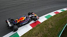 Max Verstappen z Red Bullu b�hem tréninku p�ed Velkou cenou Itálie.