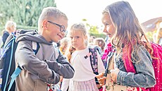 �erství �koláci nastoupili do 1. B na Základní �kolu Úprkova v Hradci Králové....