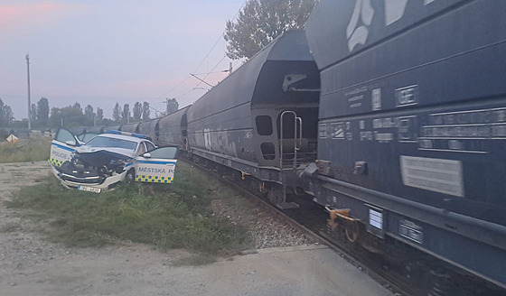 Na nádraí v brnnských Malomicích narazil nákladní vlak do auta stráník,...
