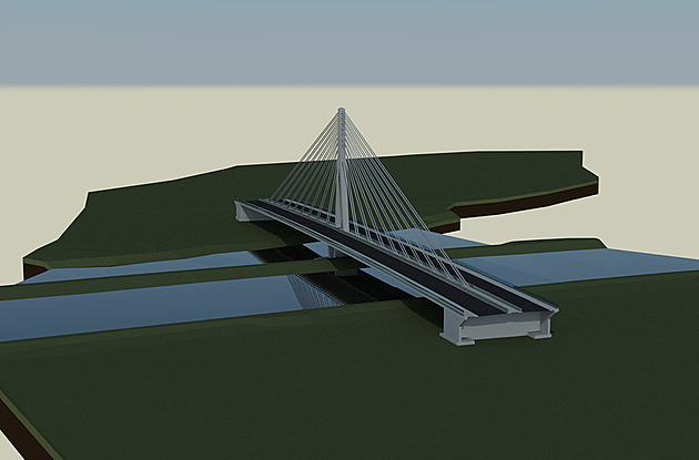 Severovýchodní obchvat Pardubic rychle roste, most bude novou dominantou města