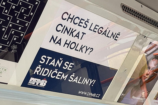 Chceš cinkat na holky? Staň se řidičem. Kontroverzní slogany používá Brno i ČD