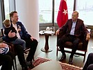 Erdogan na setkání s Elonem Muskem
