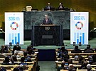 Generální tajemník OSN António Guterres na summitu udritelného rozvoje OSN...