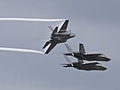 Trojice amerických letoun F-35A pistála na letiti v Ostrav Monov. Jsou...