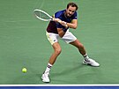 Daniil Medvedv bojuje ve finále US Open.
