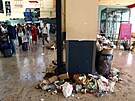 Vlaková stanice Marseille Saint-Charles station bhem stávky pracovník...