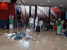 Vlaková stanice Marseille Saint-Charles station bhem stávky pracovník...
