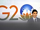 V Indii se konal summit zemí G20. Na snímku je kanadský premiér Justin Trudeau....