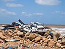 Následky boue Daniel v Libyi ve mst Darná (12. záí 2023)