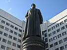 Slavnostní odhalení sochy zakladatele sovtské tajné policie Felixe...