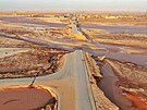 Následky povodní v Al-Mukhaili v Libyi (11. záí 2023)