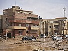 Následky povodní ve mst Darná v Libyi (11. záí 2023)