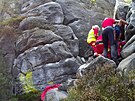 Na Osta�i v doln�m labyrintu spadl horolezec. (18. z��� 2023)