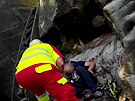 Na Osta�i v doln�m labyrintu spadl horolezec. (18. z��� 2023)