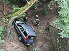 Nehoda osobního vozu v lysolajském údolí (18. záí 2023)