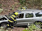 Nehoda osobn�ho vozu v lysolajsk�m �dol� (18. z��� 2023)