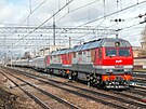 Putinv vlak se maskuje za obyejnou soupravu spolenosti Grand Servis Expres....