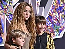 Shakira a její synové Sasha a Milan Piqué na MTV Video Music Awards (Newark,...