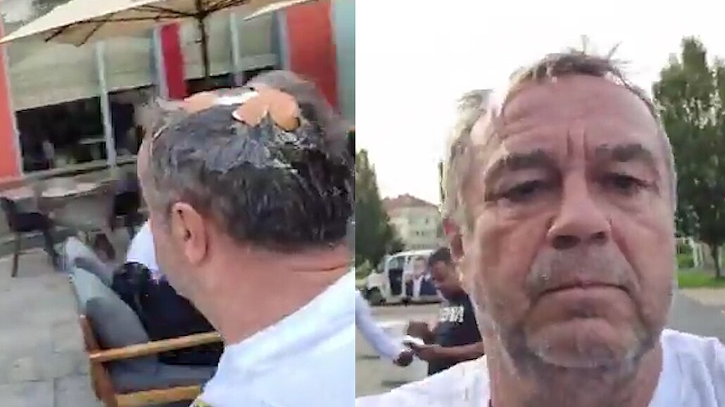 Napětí na Slovensku pokračuje. Poslanec Jožo Pročko dostal vejci do hlavy