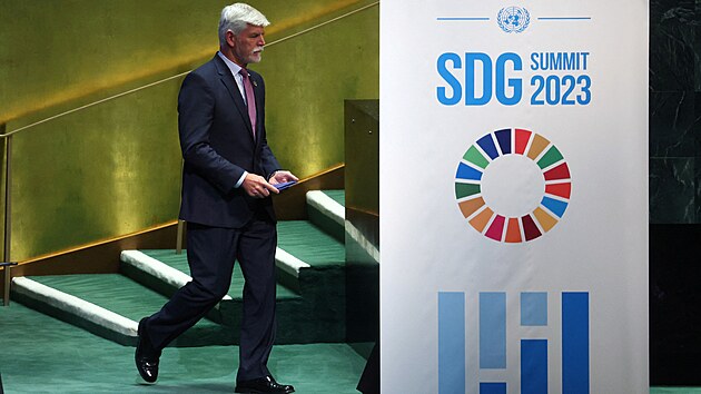 Prezident Petr Pavel na summitu SDG (18. z 2023)