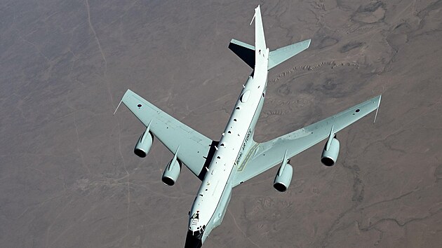 Britsk vzvdn letoun RAF RC-135 Rivet Joint (14. nora 2023)