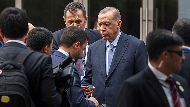 Tureck prezident Recep Tayyip Erdogan na summitu G20 v Indii (10. z 2023)