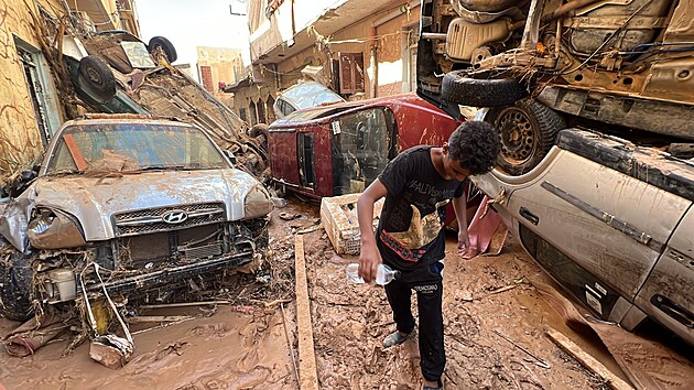 Libyjsk msto Darn smetly niiv zplavy. (14. z 2023)