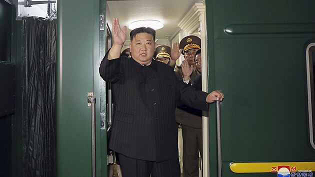 Severokorejský vůdce Kim Čong-un ve vlaku do Ruska (10. září 2023)