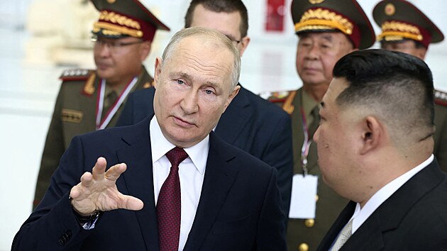 Vladimir Putin a severokorejsk ldr Kim ong-un (13. z 2023)