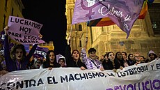 Protest proti násilí na ženách v Málaze (25. listopadu 2022)