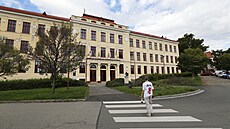 Budova boskovického gymnázia, z jehož okna vyskočil 19. září 2023 žák přímo...