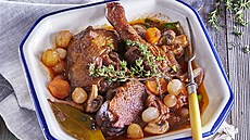 Kachna po burgundsku 