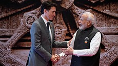 V Indii se konal summit zemí G20. Na snímku je kanadský premiér Justin Trudeau...