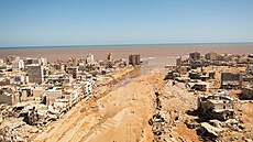 Libyjské msto Darná smetly niivé záplavy. (14. záí 2023)