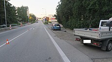 Nehoda se stala v Sobslavské ulici v Táboe.