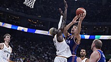 Momentka z utkání mistrovství sv�ta mezi N�meckem a Srbskem.