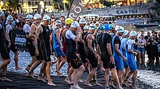 Momentka ze závodu Ironman v Nice.