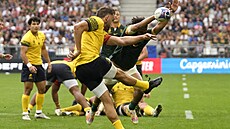 Momentka z utkání Jihoafrické republiky proti Rumunsku.