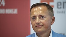 Majitel Dynama Petr Dědek na tiskové konferenci před sezonou 2023/2024. (12....