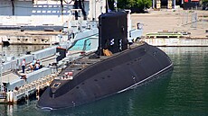 Ruská ponorka Rostov na Donu na fotce z 4. ervna 2022 na Krymu.