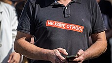 Protest ped sídlem Zásilkovny na praské Balabence (12. záí 2023)