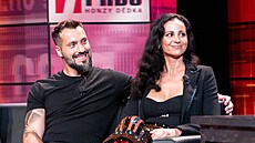 Václav Noid Bárta a jeho manželka Eliška Bártová v pořadu 7 pádů Honzy Dědka...