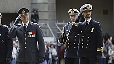 �védský král Carl XVI. Gustaf a princ Carl Philip na oslavách zlatého jubilea...